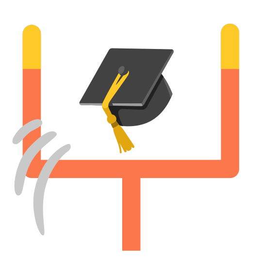 football mortar board