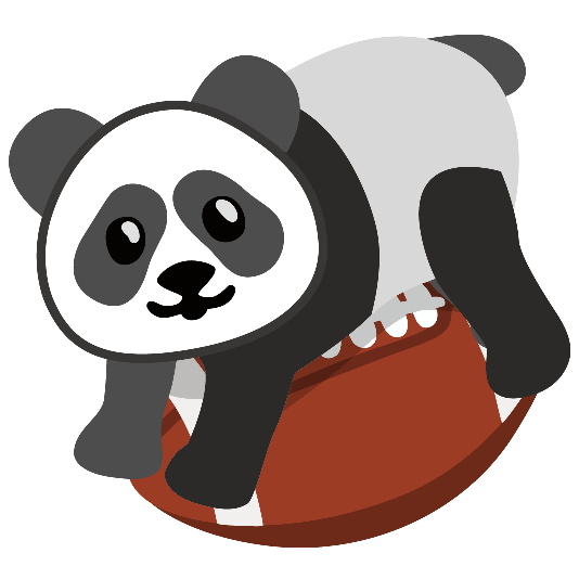 football panda face