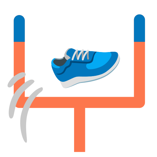 football athletic shoe