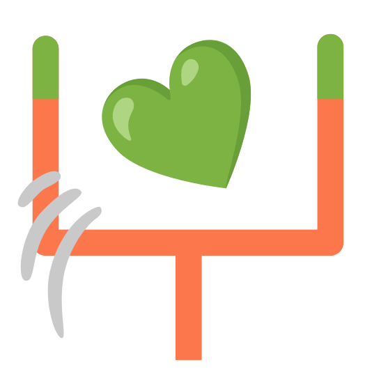 football green heart