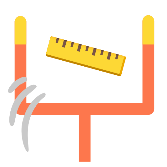 football straight ruler