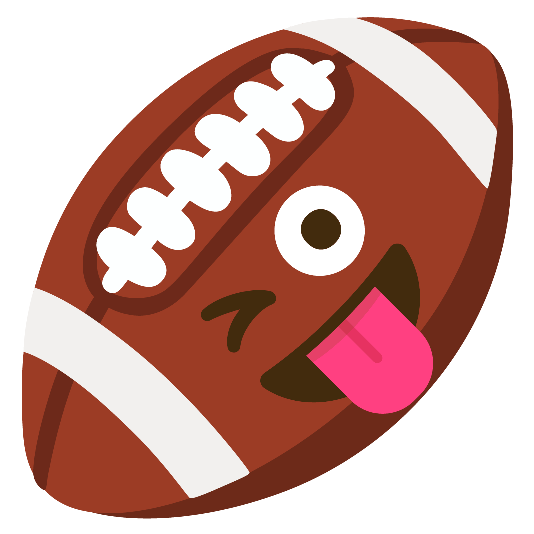 football stuck out tongue winking eye