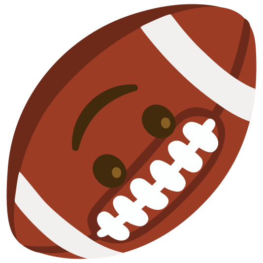 football upside down face