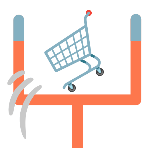 football shopping trolley