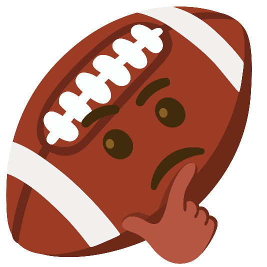 football thinking face