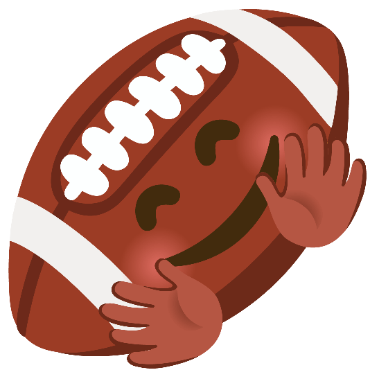 football hugging face