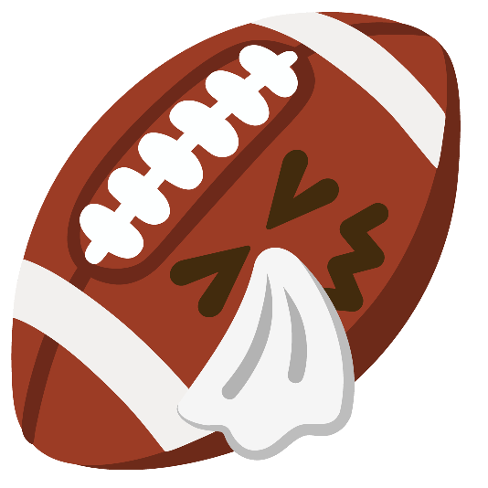 football sneezing face