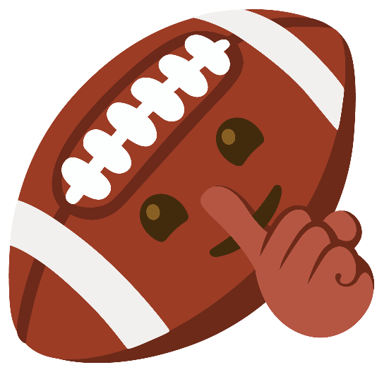 football shushing face