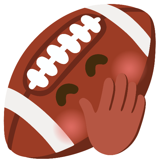 football face with hand over mouth