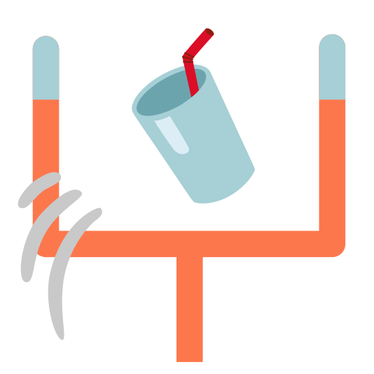 football cup with straw