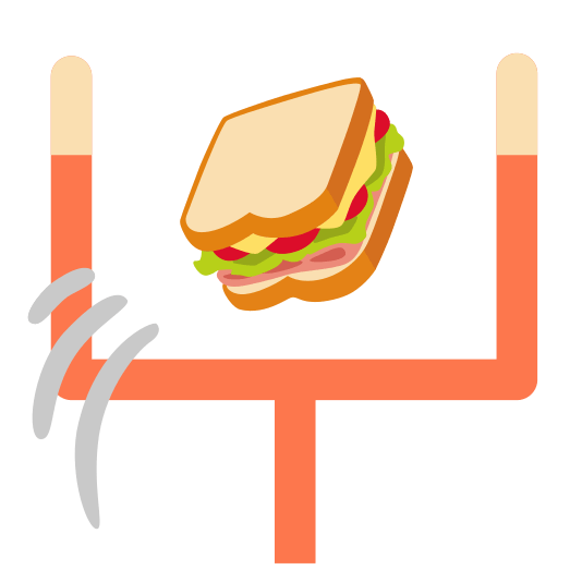 football sandwich