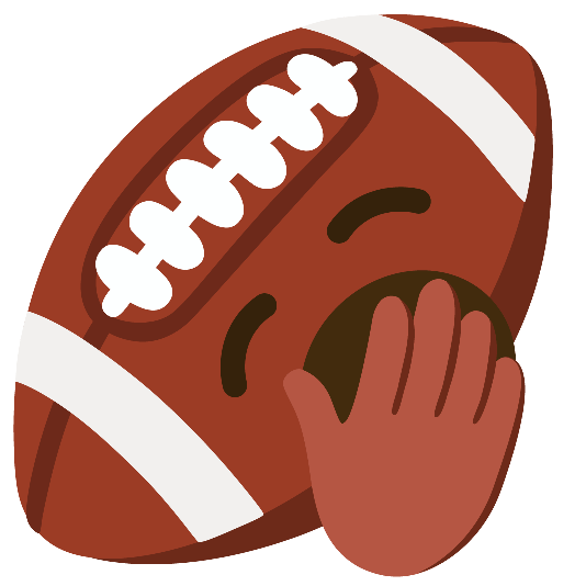 football yawning face