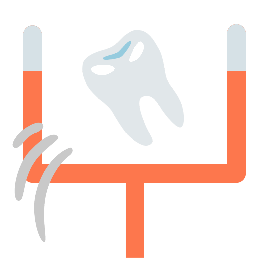 football tooth