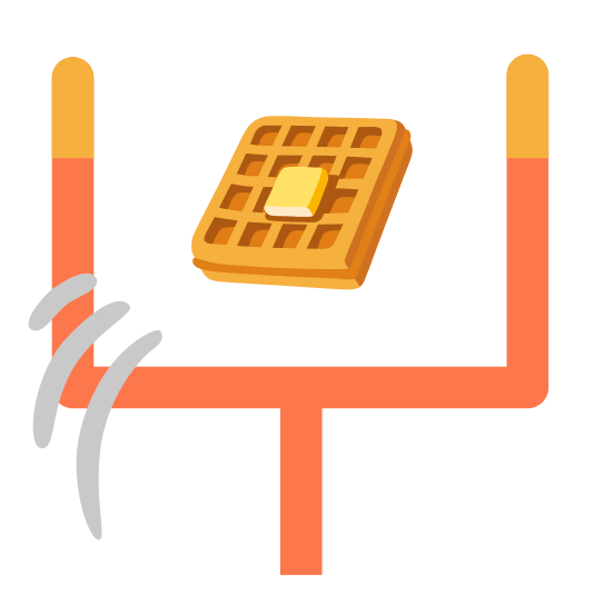 football waffle
