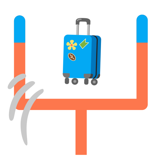 football luggage