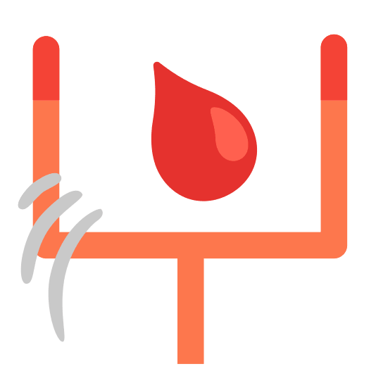 football drop of blood