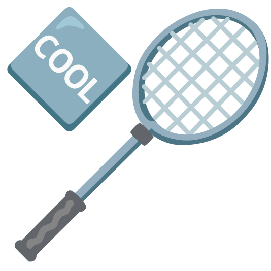 badminton racquet and shuttlecock cool