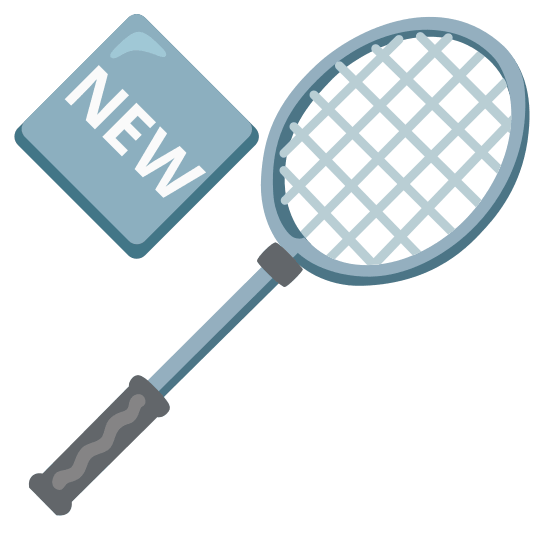 badminton racquet and shuttlecock new