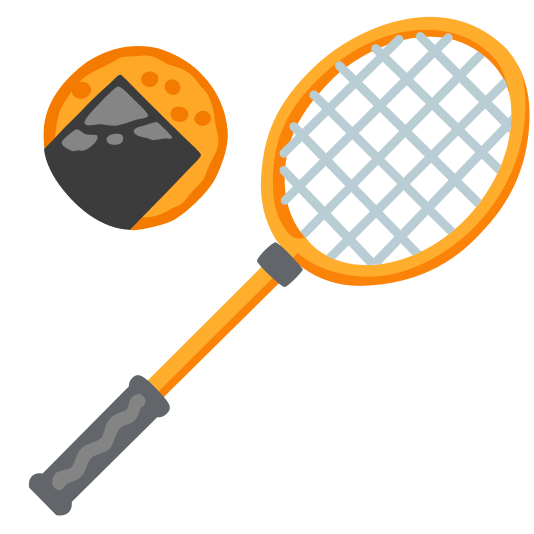 badminton racquet and shuttlecock rice cracker