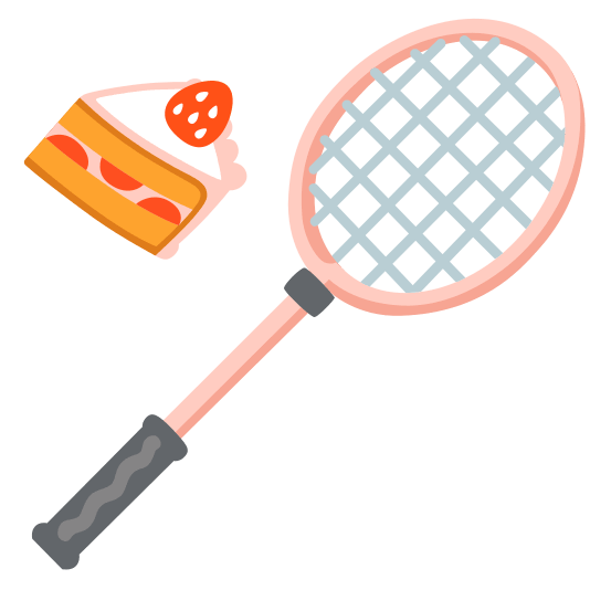 badminton racquet and shuttlecock cake