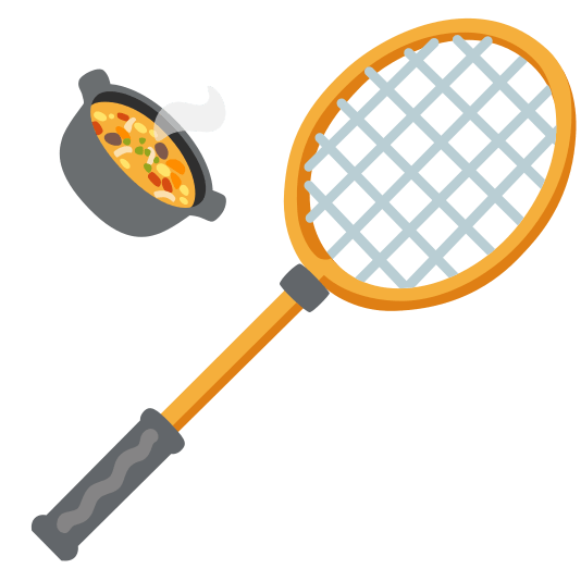 badminton racquet and shuttlecock stew