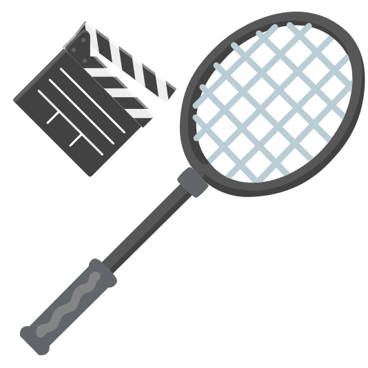 badminton racquet and shuttlecock clapper