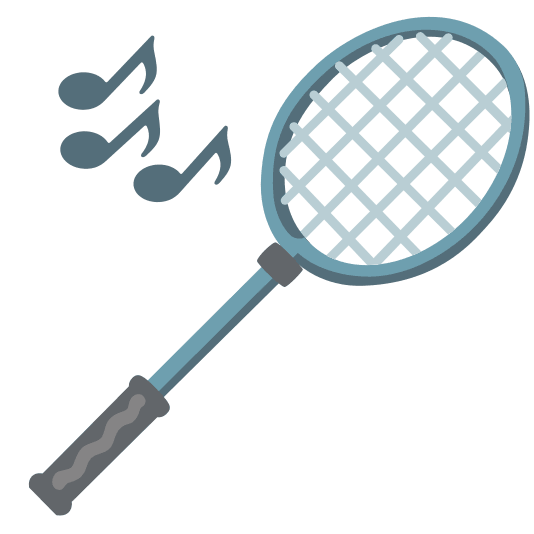 badminton racquet and shuttlecock notes