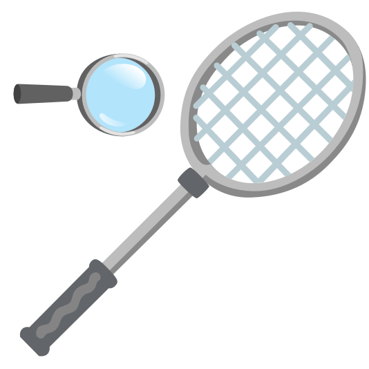 badminton racquet and shuttlecock mag right