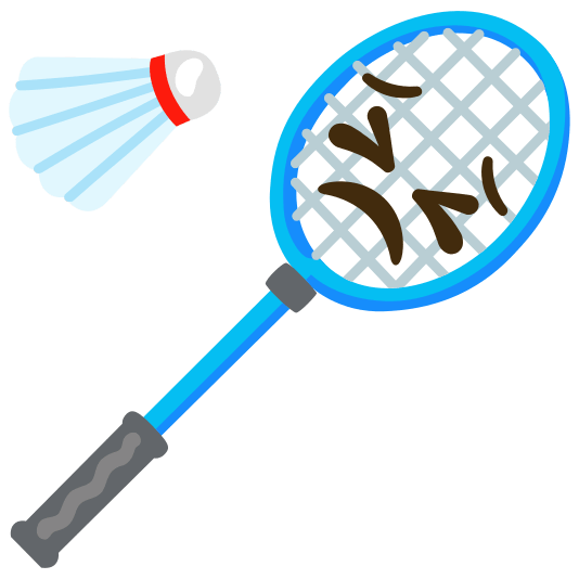 badminton racquet and shuttlecock persevere