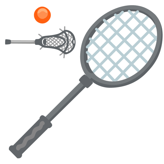 badminton racquet and shuttlecock lacrosse