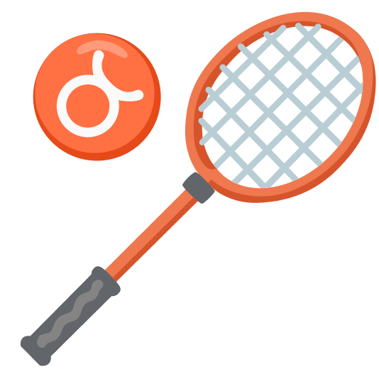 badminton racquet and shuttlecock taurus