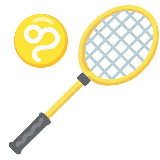 badminton racquet and shuttlecock leo