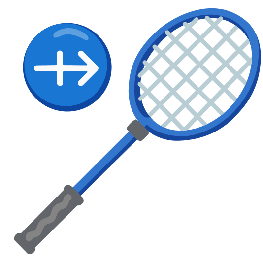 badminton racquet and shuttlecock sagittarius