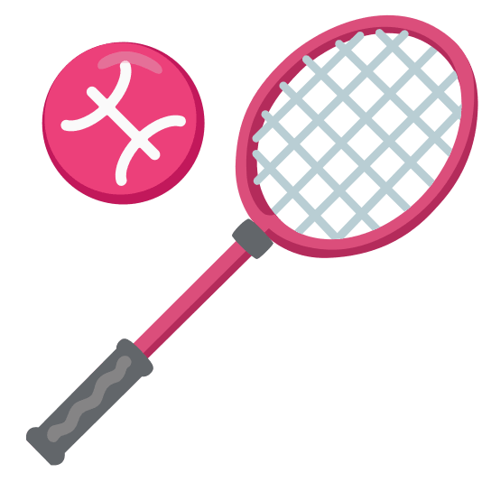 badminton racquet and shuttlecock pisces