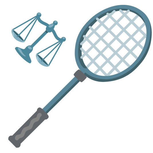badminton racquet and shuttlecock scales