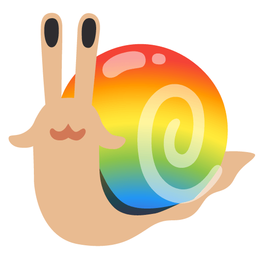 snail rainbow
