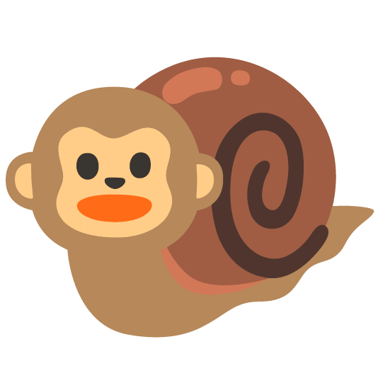 snail monkey face