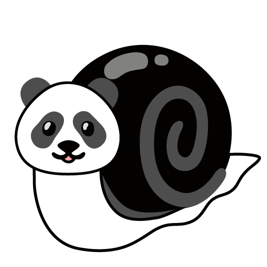 snail panda face