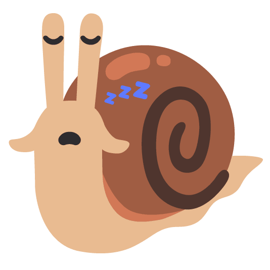 snail sleeping