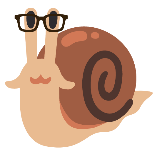 snail nerd face