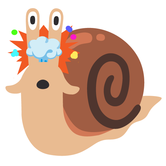 snail exploding head