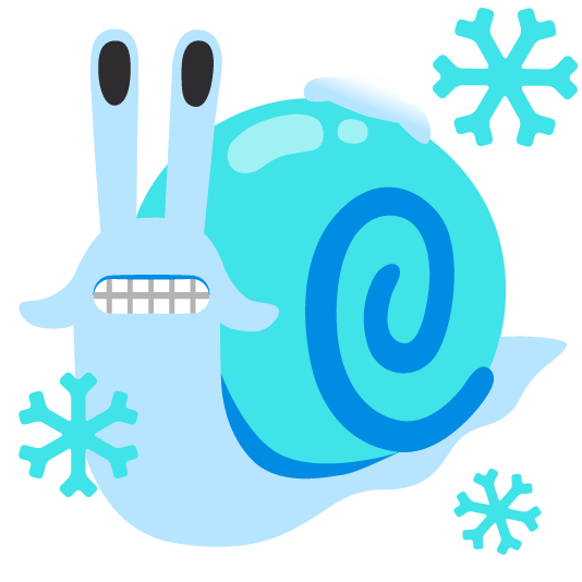 snail cold face