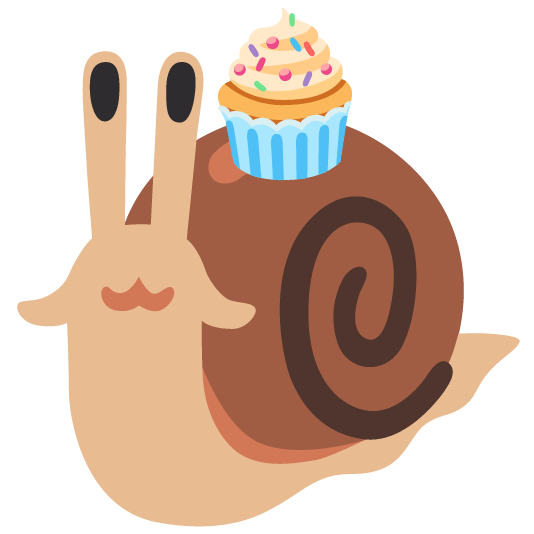 snail cupcake