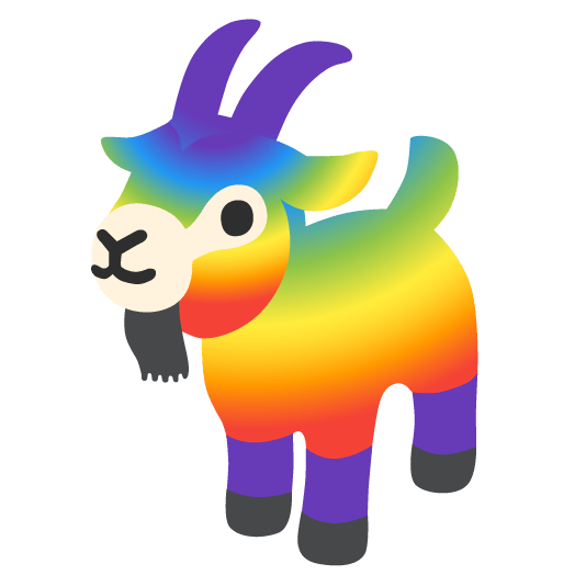 goat rainbow