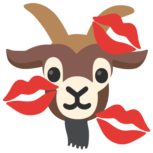 goat kiss