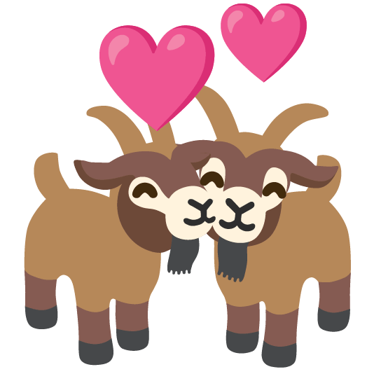 goat revolving hearts