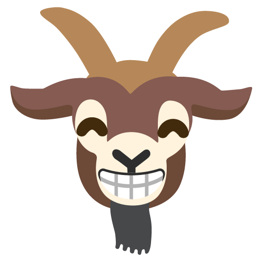 goat grin