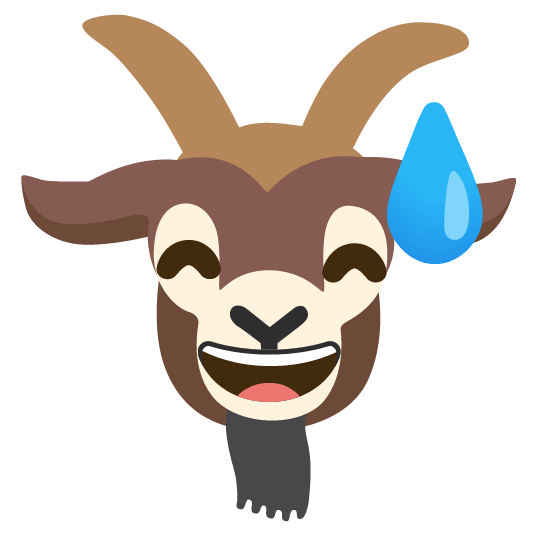 goat sweat smile