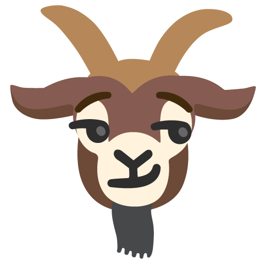 goat smirk