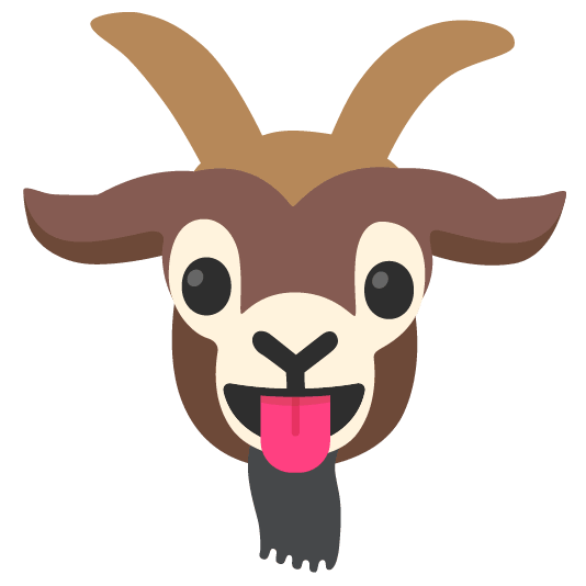 goat stuck out tongue